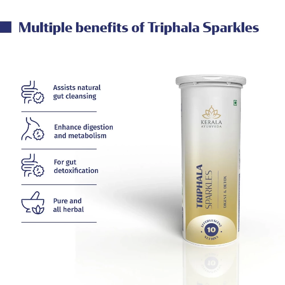 Kerala Ayurveda Triphala Sparkles Tablets, 10 Tablets-3.webp